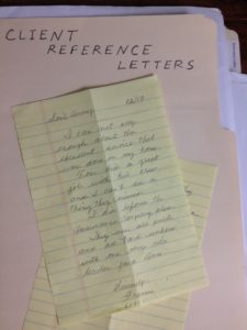 Client reference letter for fire damage cleanup